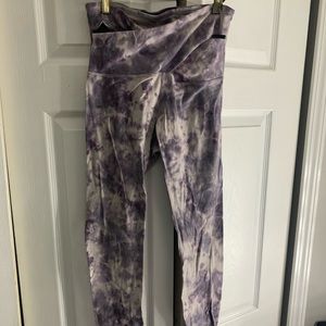 Purple tie dye Lululemon leggings